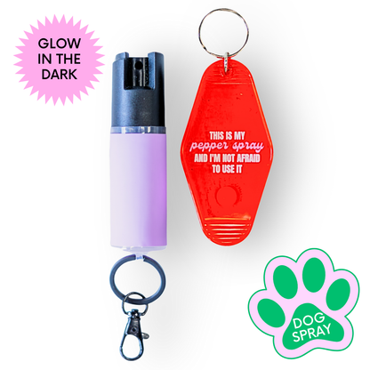 Motel Keychain + Dog Spray Bundle