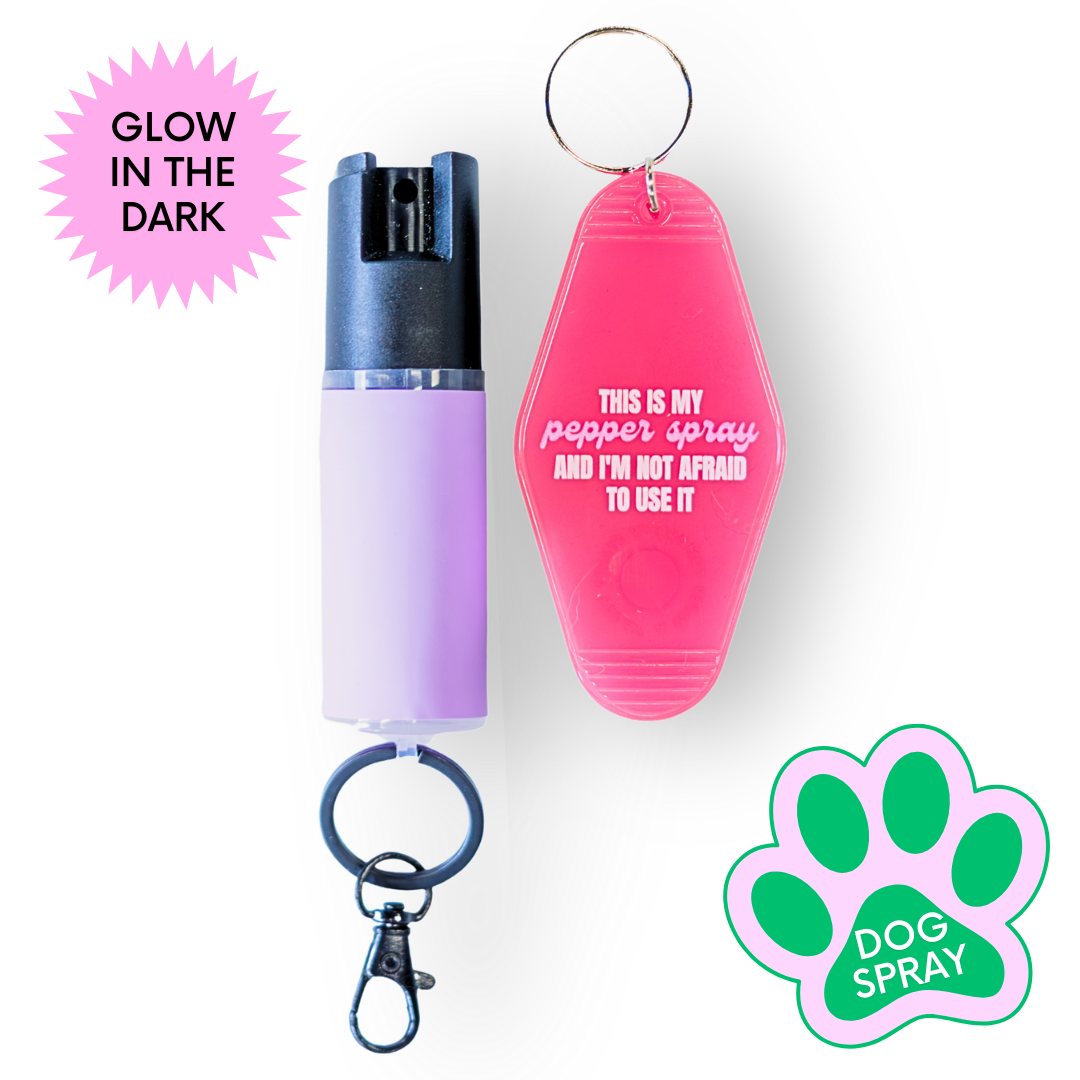 Motel Keychain + Dog Spray Bundle