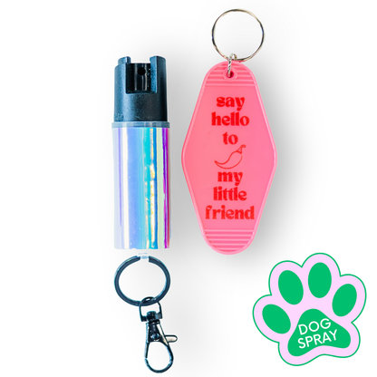 Motel Keychain + Dog Spray Bundle