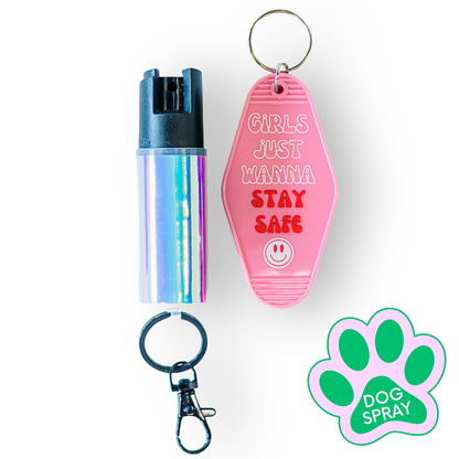 Motel Keychain + Dog Spray Bundle