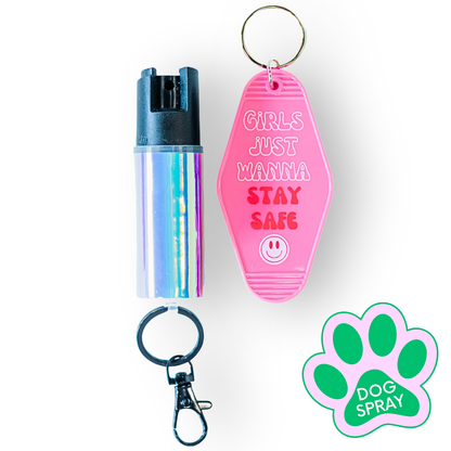 Motel Keychain + Dog Spray Bundle