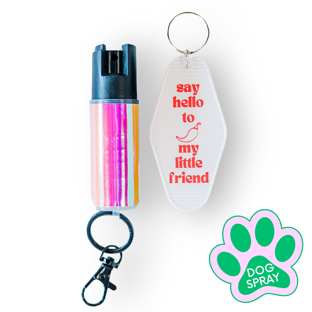 Motel Keychain + Dog Spray Bundle