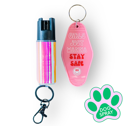 Motel Keychain + Dog Spray Bundle