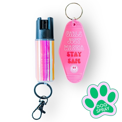 Motel Keychain + Dog Spray Bundle