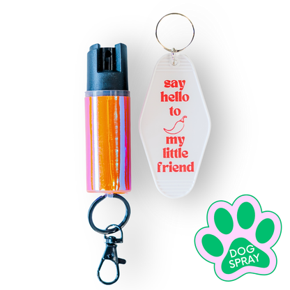 Motel Keychain + Dog Spray Bundle