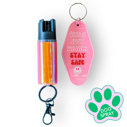 Motel Keychain + Dog Spray Bundle