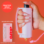 Pink Safely Sidekick with both grips and practice spray bundle best self defense tool for women