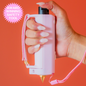 Pink Safely Sidekick personal safety device with strap grip for runners and everyday carry