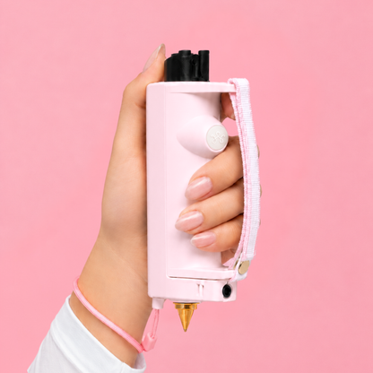 Pink Safely SOS Sidekick with strap grip best safety device for women runners