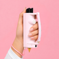 Pink Safely SOS Sidekick with strap grip best safety device for women runners
