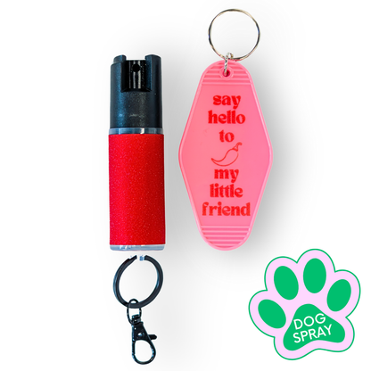 Motel Keychain + Dog Spray Bundle
