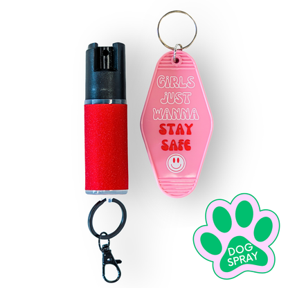 Motel Keychain + Dog Spray Bundle