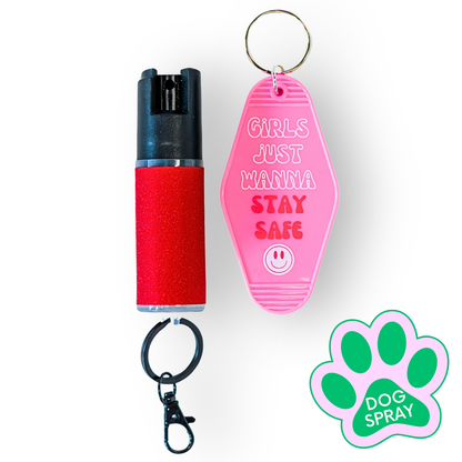 Motel Keychain + Dog Spray Bundle