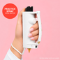 White Safely SOS Sidekick with strap grip and practice spray women's personal safety device
